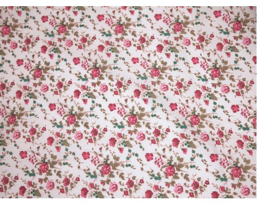 Printed Cotton Poplin Fabric - Pink Rosa